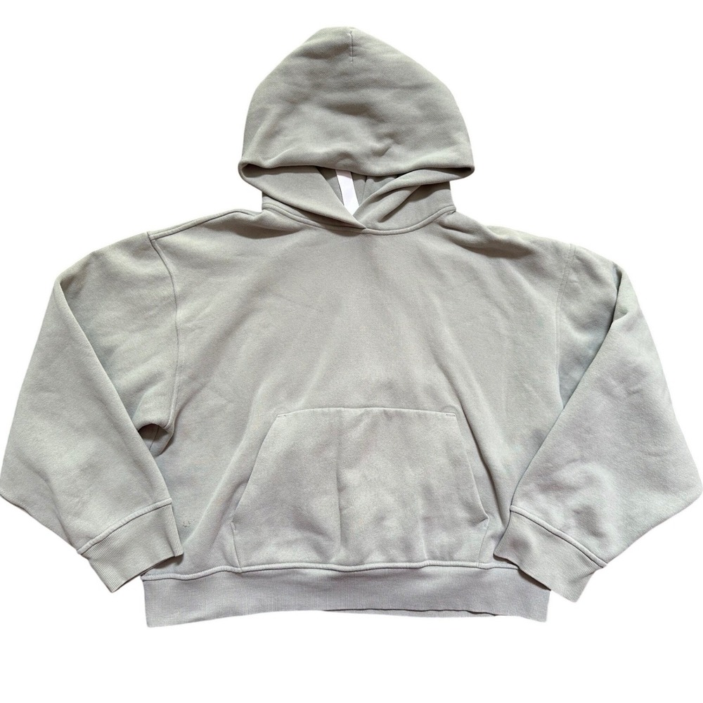 Lululemon Womens Steady State Oversized Hoodie Fog Green Size Medium
